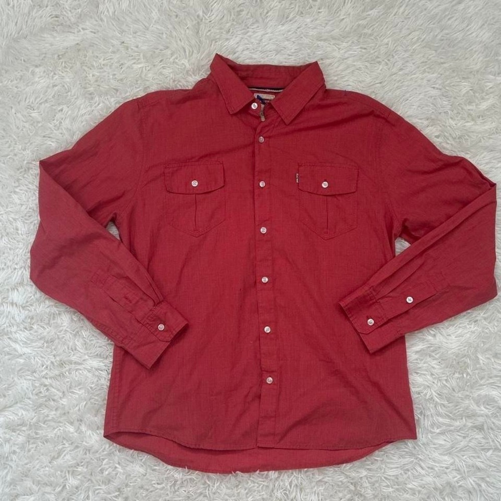Western Cowboy Indie Levi's red button up shirt Size XL